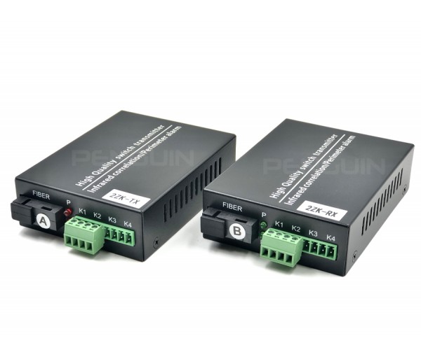 2 CH Dry Contact (Relay Switch) Fiber Converter SM / MM 20KM